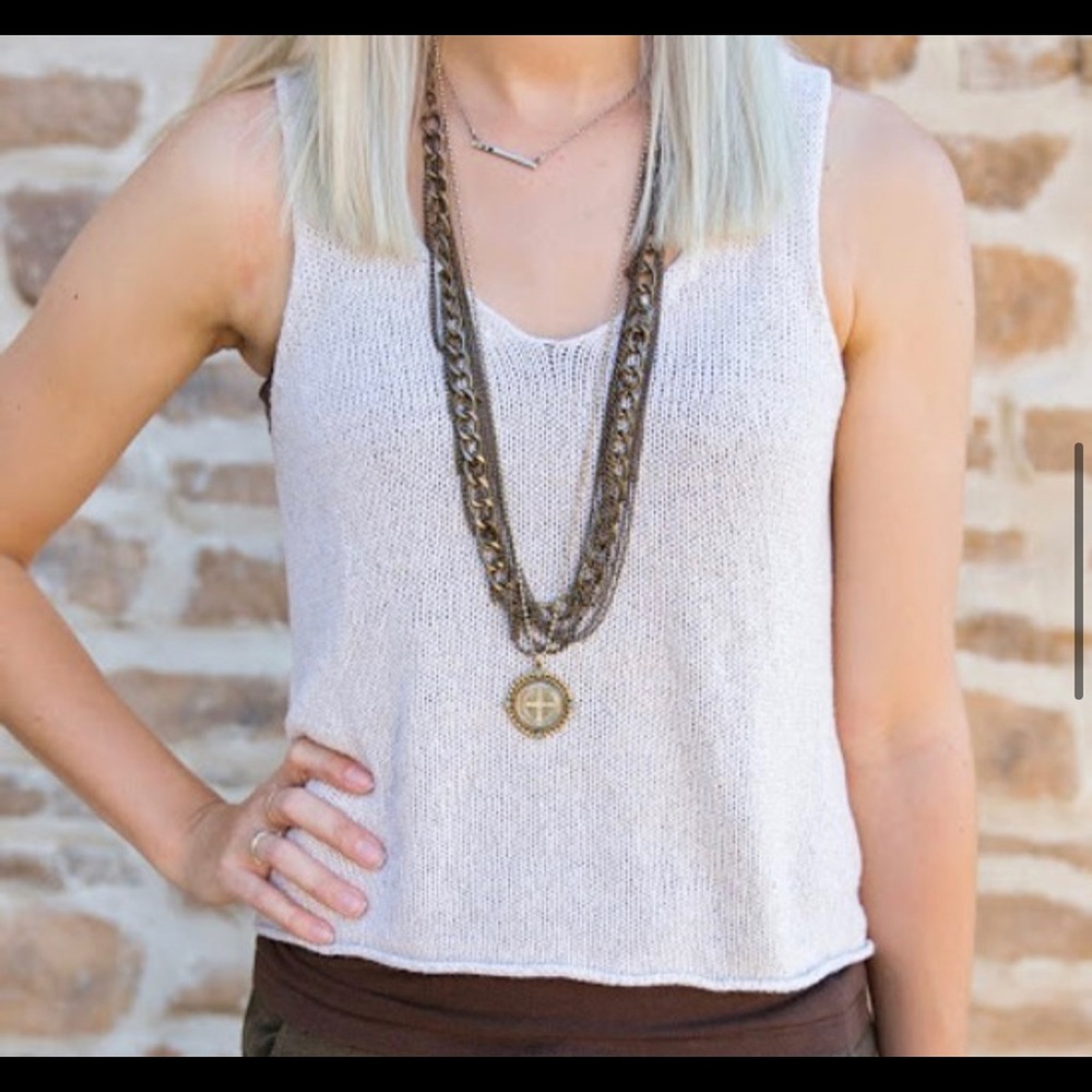 Knit tank top